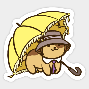 Prim and Proper Jungle Kitty Sticker